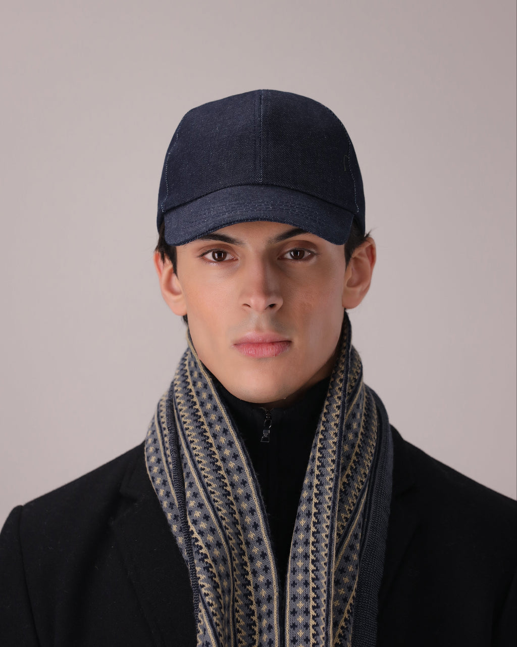 Dark Blue Denim Cap