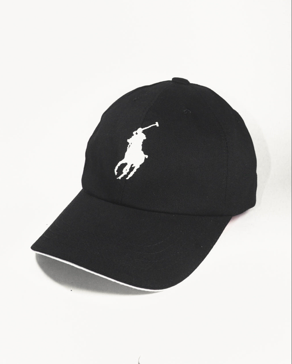 Big pony black polo cap