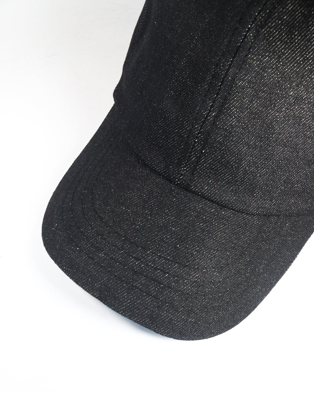 Black denim cap