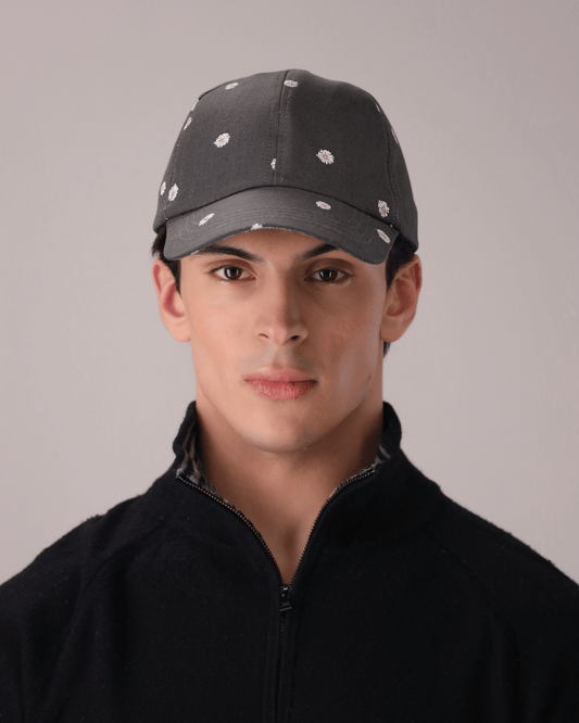 Grey Daisy Cap