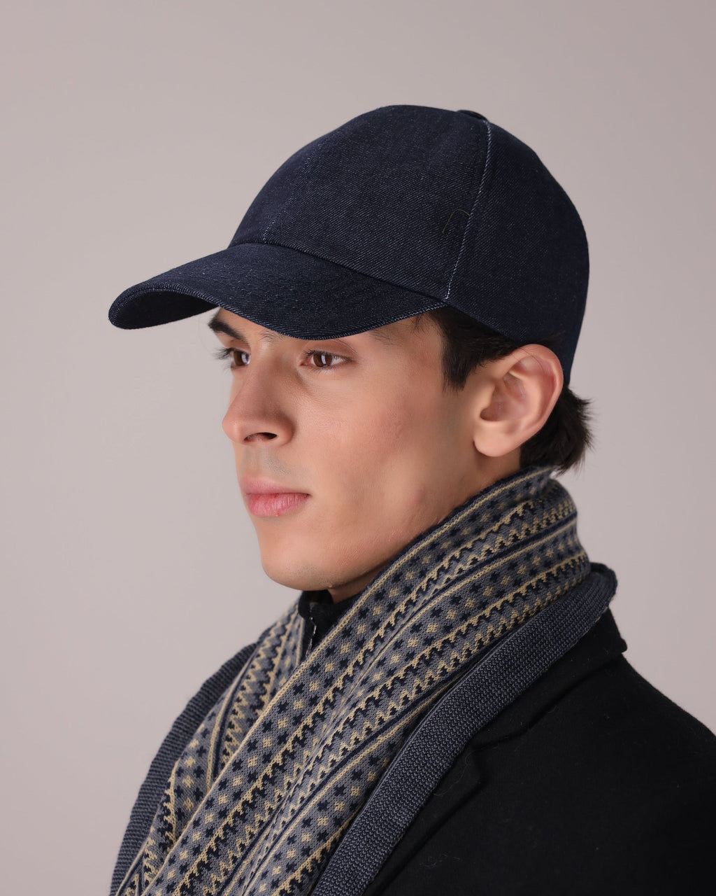 Dark Blue Denim Cap